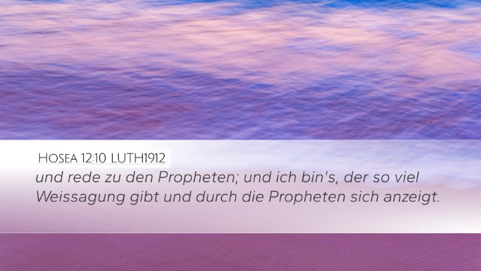 Hosea 12:10 LUTH1912 Bible Verse Image