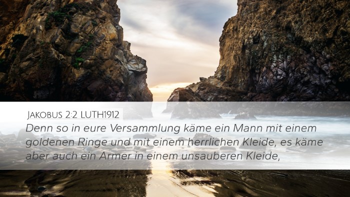 Jakobus 2:2 LUTH1912 Bible Verse Image