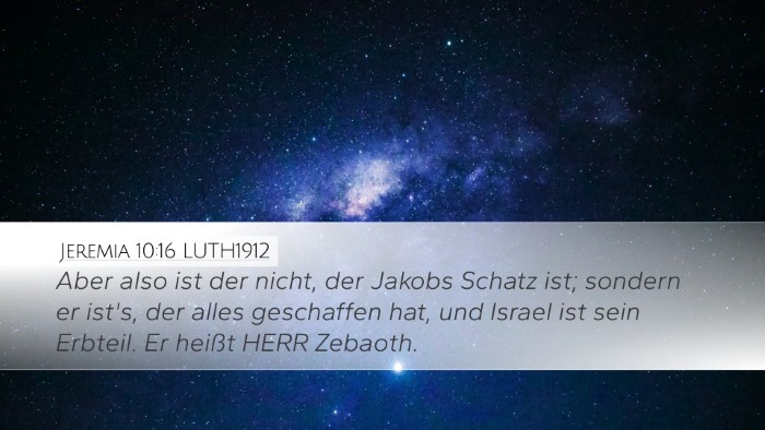 Jeremia 10:16 LUTH1912 Bible Verse Image