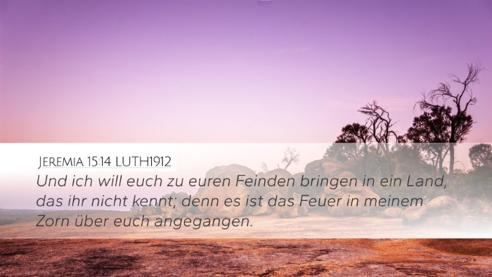 Jeremia 15:14 LUTH1912 Bible Verse Image