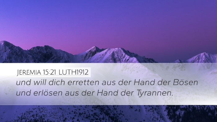 Jeremia 15:21 LUTH1912 Bible Verse Image