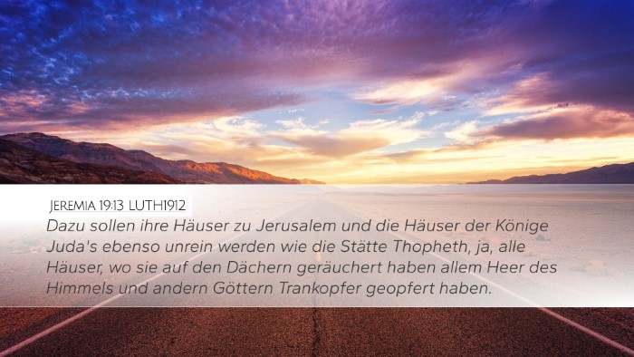 Jeremia 19:13 LUTH1912 Bible Verse Image