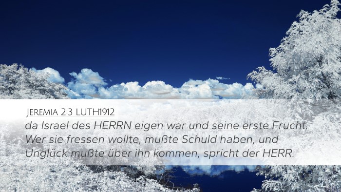 Jeremia 2:3 LUTH1912 Bible Verse Image