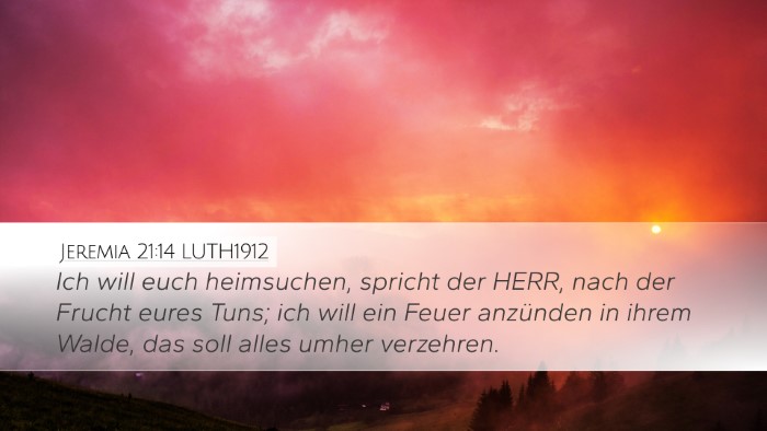 Jeremia 21:14 LUTH1912 Bible Verse Image