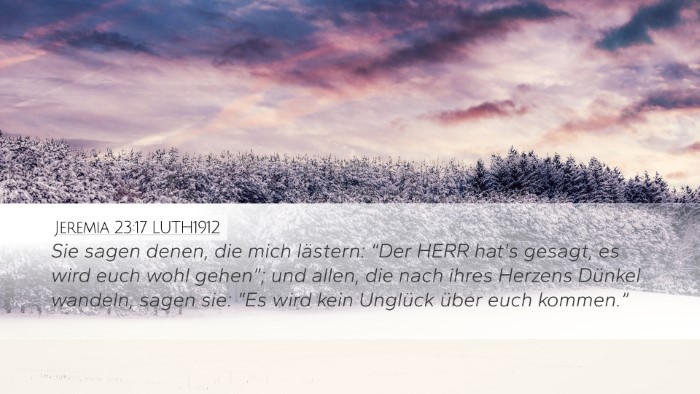 Jeremia 23:17 LUTH1912 Bible Verse Image