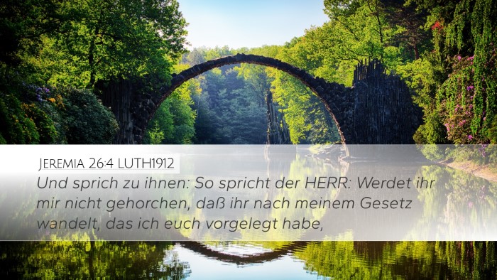 Jeremia 26:4 LUTH1912 Bible Verse Image