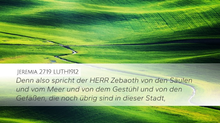 Jeremia 27:19 LUTH1912 Bible Verse Image