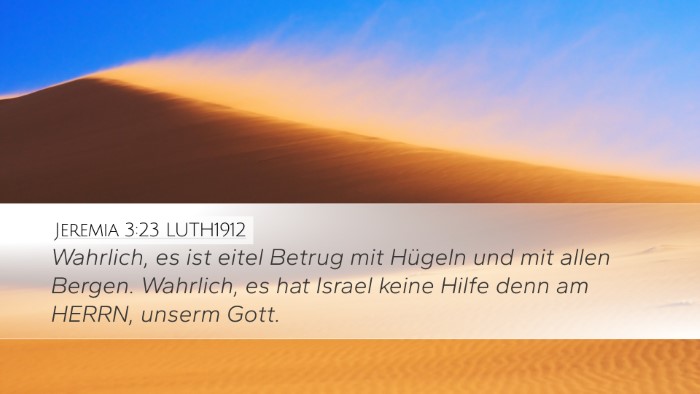 Jeremia 3:23 LUTH1912 Bible Verse Image