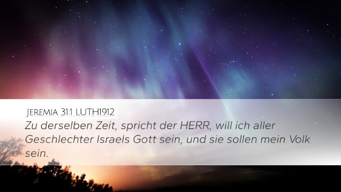 Jeremia 31:1 LUTH1912 Bible Verse Image
