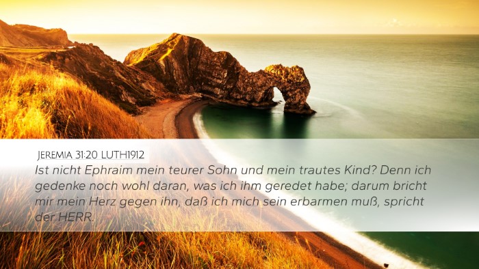 Jeremia 31:20 LUTH1912 Bible Verse Image