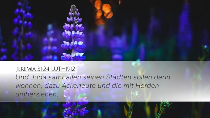 Jeremia 31:24 LUTH1912 Bible Verse Image