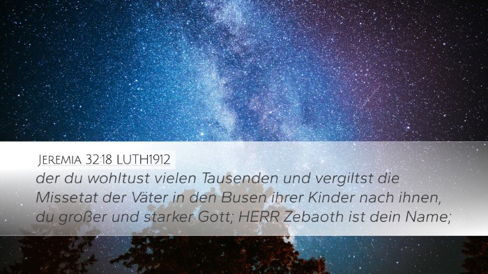 Jeremia 32:18 LUTH1912 Bible Verse Image