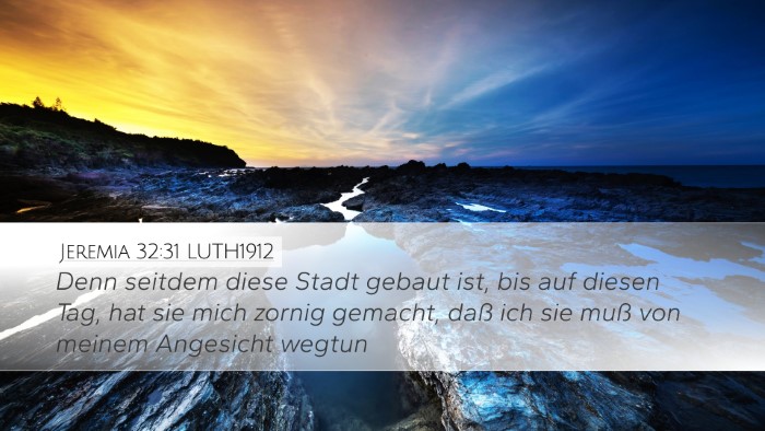 Jeremia 32:31 LUTH1912 Bible Verse Image