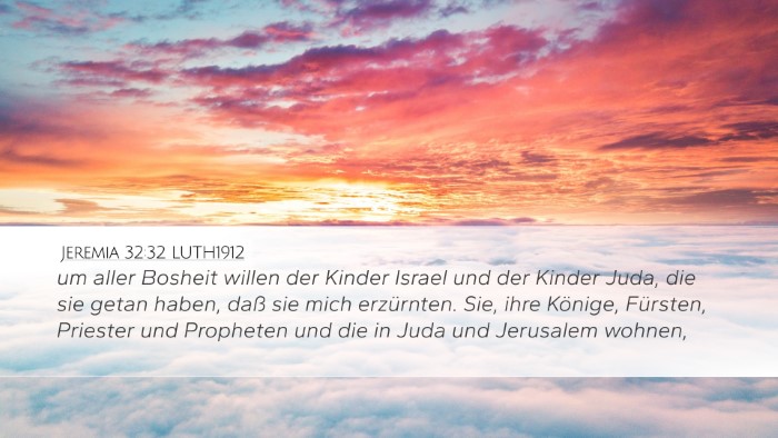 Jeremia 32:32 LUTH1912 Bible Verse Image