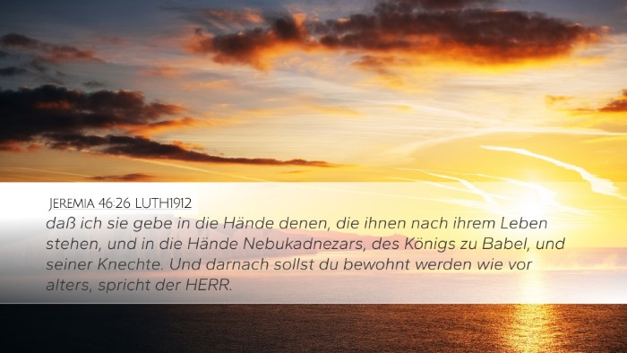 Jeremia 46:26 LUTH1912 Bible Verse Image