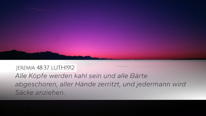 Jeremia 48:37 LUTH1912 Bible Verse Image