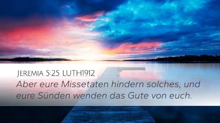 Jeremia 5:25 LUTH1912 Bible Verse Image