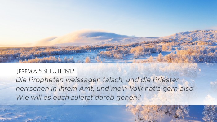 Jeremia 5:31 LUTH1912 Bible Verse Image