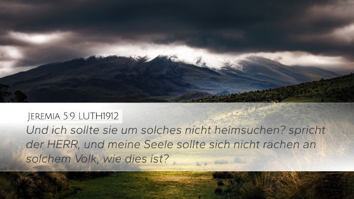 Jeremia 5:9 LUTH1912 Bible Verse Image