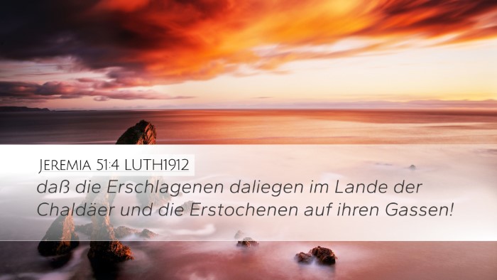 Jeremia 51:4 LUTH1912 Bible Verse Image