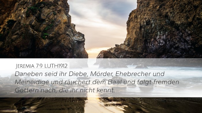 Jeremia 7:9 LUTH1912 Bible Verse Image