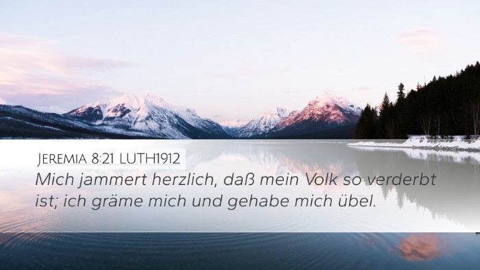 Jeremia 8:21 LUTH1912 Bible Verse Image