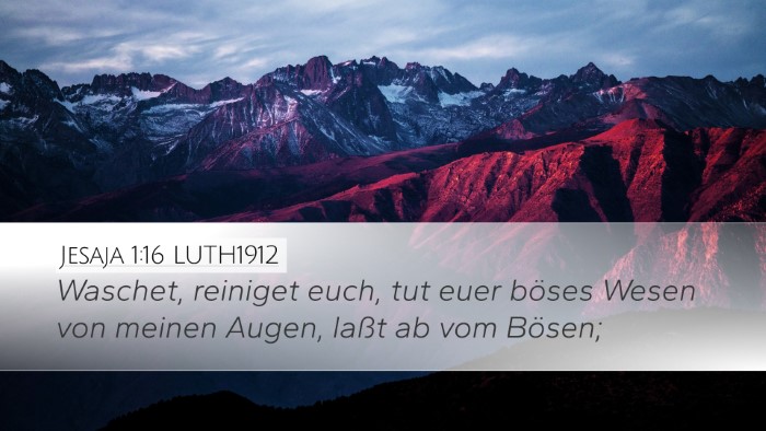 Jesaja 1:16 LUTH1912 Bible Verse Image
