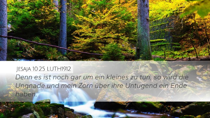 Jesaja 10:25 LUTH1912 Bible Verse Image