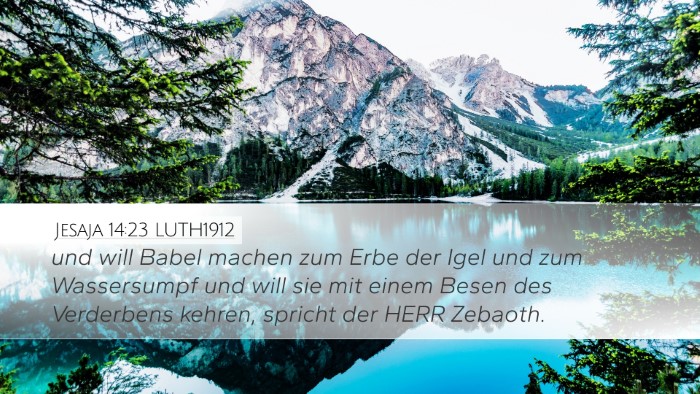 Jesaja 14:23 LUTH1912 Bible Verse Image
