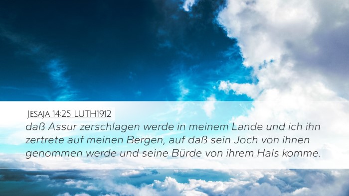 Jesaja 14:25 LUTH1912 Bible Verse Image
