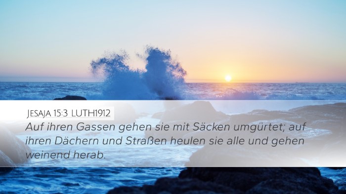 Jesaja 15:3 LUTH1912 Bible Verse Image
