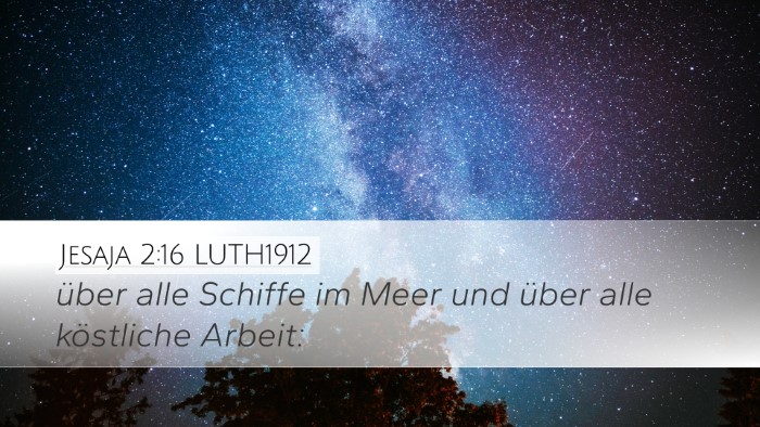 Jesaja 2:16 LUTH1912 Bible Verse Image