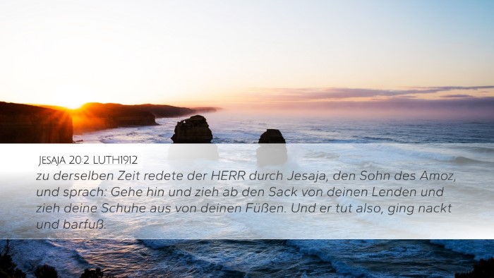 Jesaja 20:2 LUTH1912 Bible Verse Image