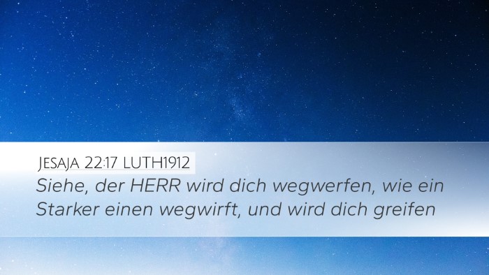 Jesaja 22:17 LUTH1912 Bible Verse Image