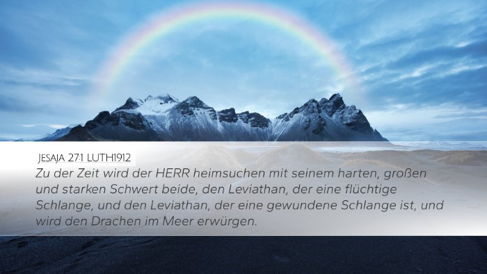 Jesaja 27:1 LUTH1912 Bible Verse Image