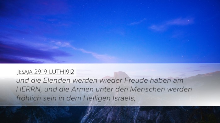Jesaja 29:19 LUTH1912 Desktop Wallpaper - und die Elenden werden wieder Freude haben am - Desktop Bible Verse Wallpaper