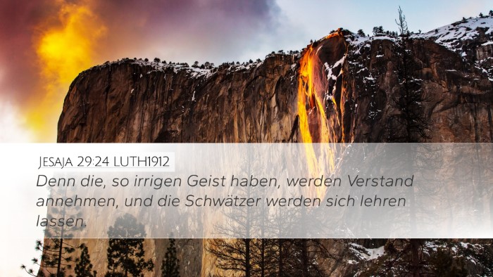 Jesaja 29:24 LUTH1912 Bible Verse Image