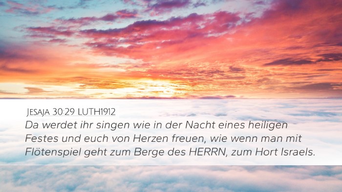 Jesaja 30:29 LUTH1912 Bible Verse Image
