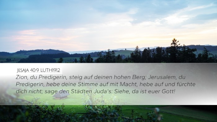 Jesaja 40:9 LUTH1912 Bible Verse Image