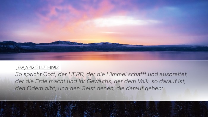 Jesaja 42:5 LUTH1912 Bible Verse Image