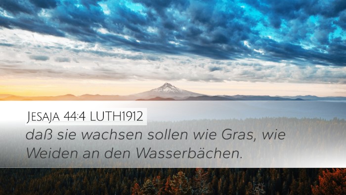 Jesaja 44:4 LUTH1912 Bible Verse Image