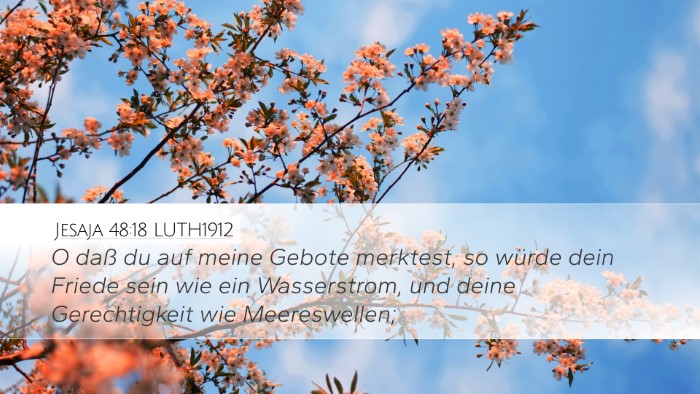 Jesaja 48:18 LUTH1912 Bible Verse Image