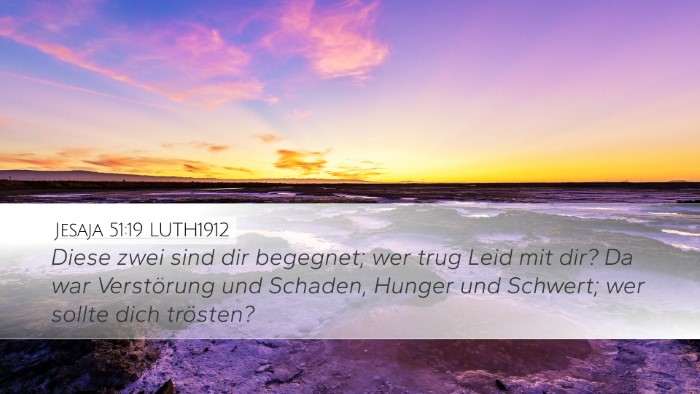 Jesaja 51:19 LUTH1912 Bible Verse Image