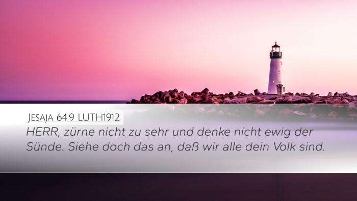 Jesaja 64:9 LUTH1912 Bible Verse Image