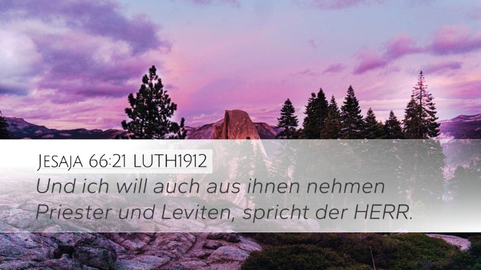 Jesaja 66:21 LUTH1912 Bible Verse Image