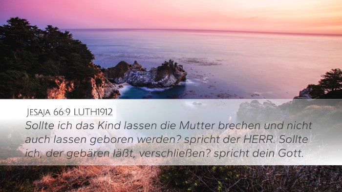 Jesaja 66:9 LUTH1912 Bible Verse Image