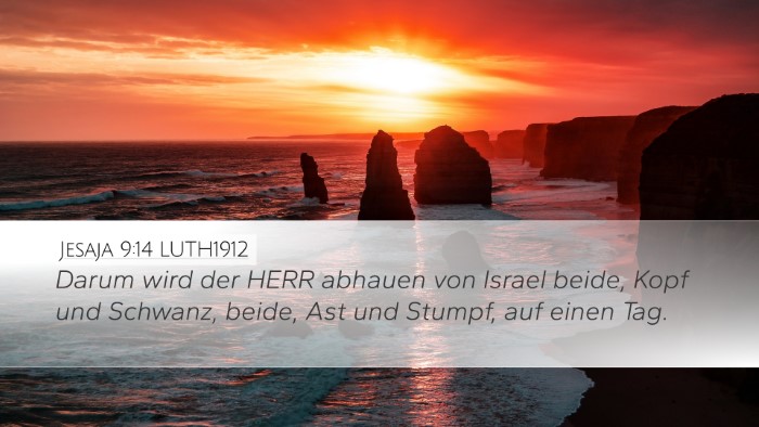 Jesaja 9:14 LUTH1912 Bible Verse Image