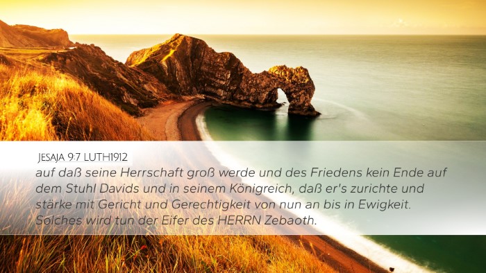 Jesaja 9:7 LUTH1912 Bible Verse Image