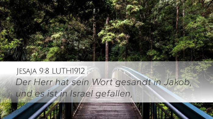 Jesaja 9:8 LUTH1912 Bible Verse Image