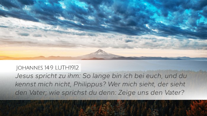 Johannes 14:9 LUTH1912 Bible Verse Image